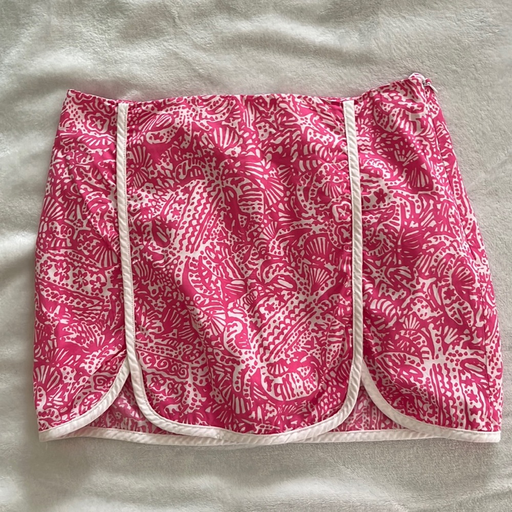 Lilly Pulitzer Pink Patterned Skort - image 1